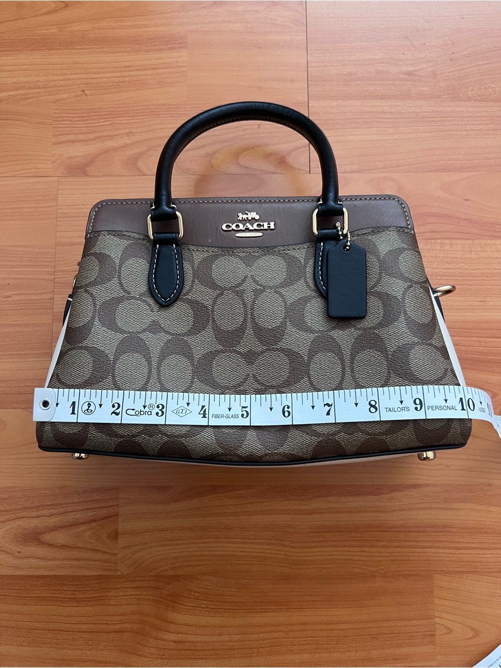 Coach Mini Darcie Caryall in Colorblock Signature Canvas - Picture 11 of 13